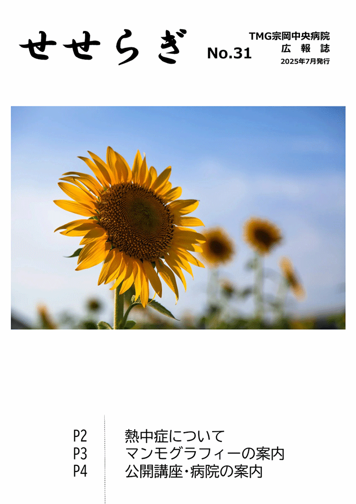 広報誌「せせらぎ」No.31　2025年7月発行